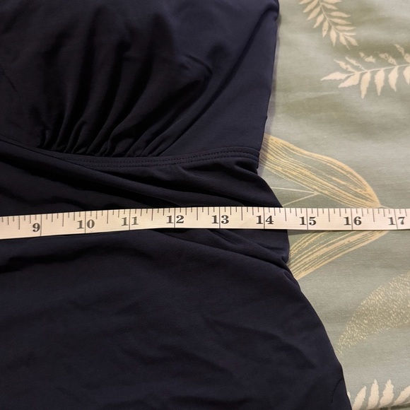 Athleta Navy Blue Bra Cup Wrsp Tankini size 38D/DD - Picture 5 of 6